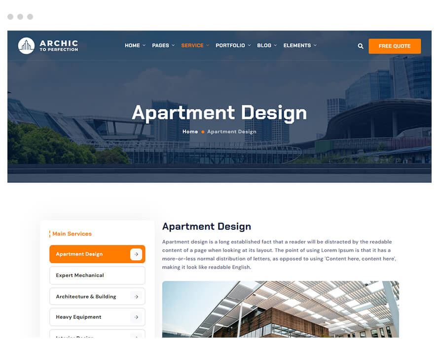 Construction and Architecture WordPress Theme
